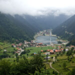 Uzungol lake and town
